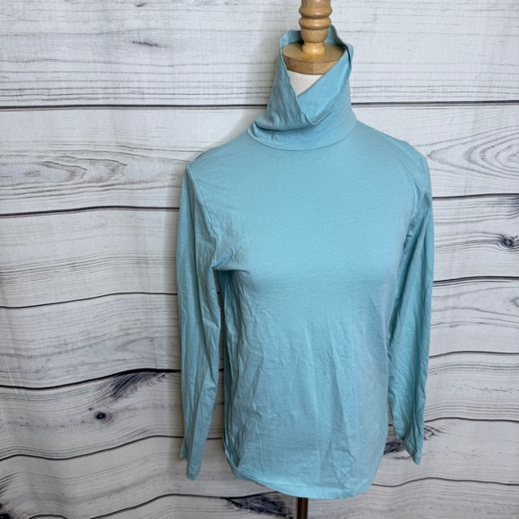 J. Crew Tops - J. Crew Sky Blue Long Sleeve Turtleneck